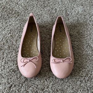 Cat & Jack Girls pink ballet flats size 3